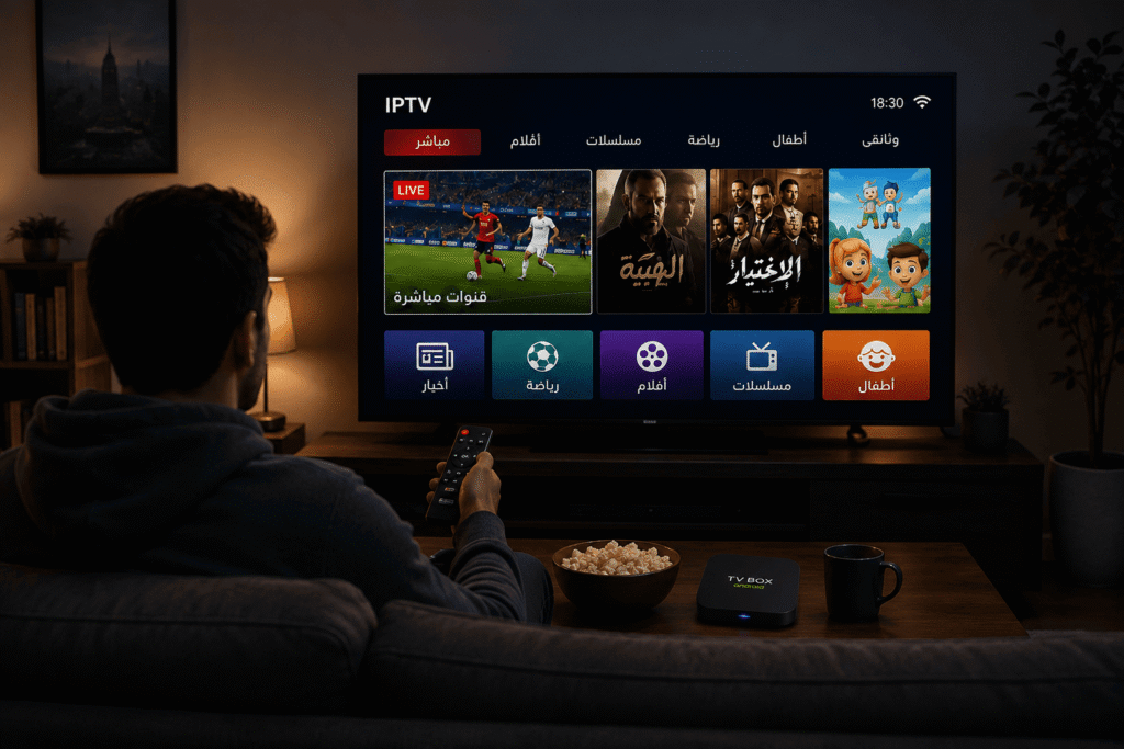 اشتراك IPTV BOX TV أجهزة تي في بوكس مع اشتراكات جاهزة